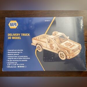 NEW NAPA Auto Parts Delivery PU Truck 3D Model Wood Puzzle No Glue Needed Sealed